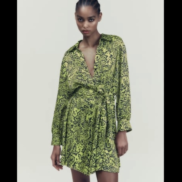 Zara printed mini dress - Picture 6 of 8